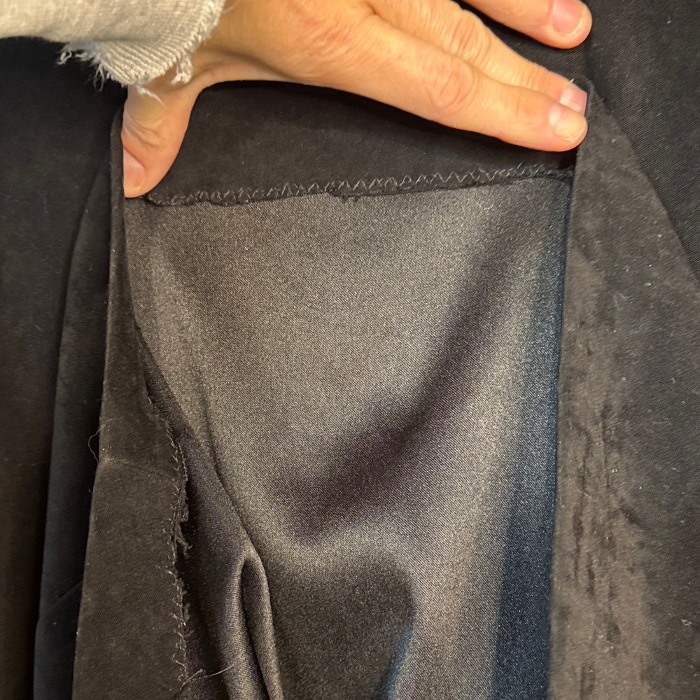 Classic Black Suede Long Sleeve Maxi Dress - Picture 7 of 8